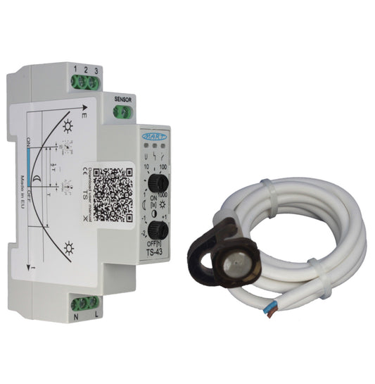 TS-43-2 – DÄMMERUNGSSCHALTER 230V – SPEZIELL FÜR WERBUNG - HUTSCHIENE- - MART-Electronics