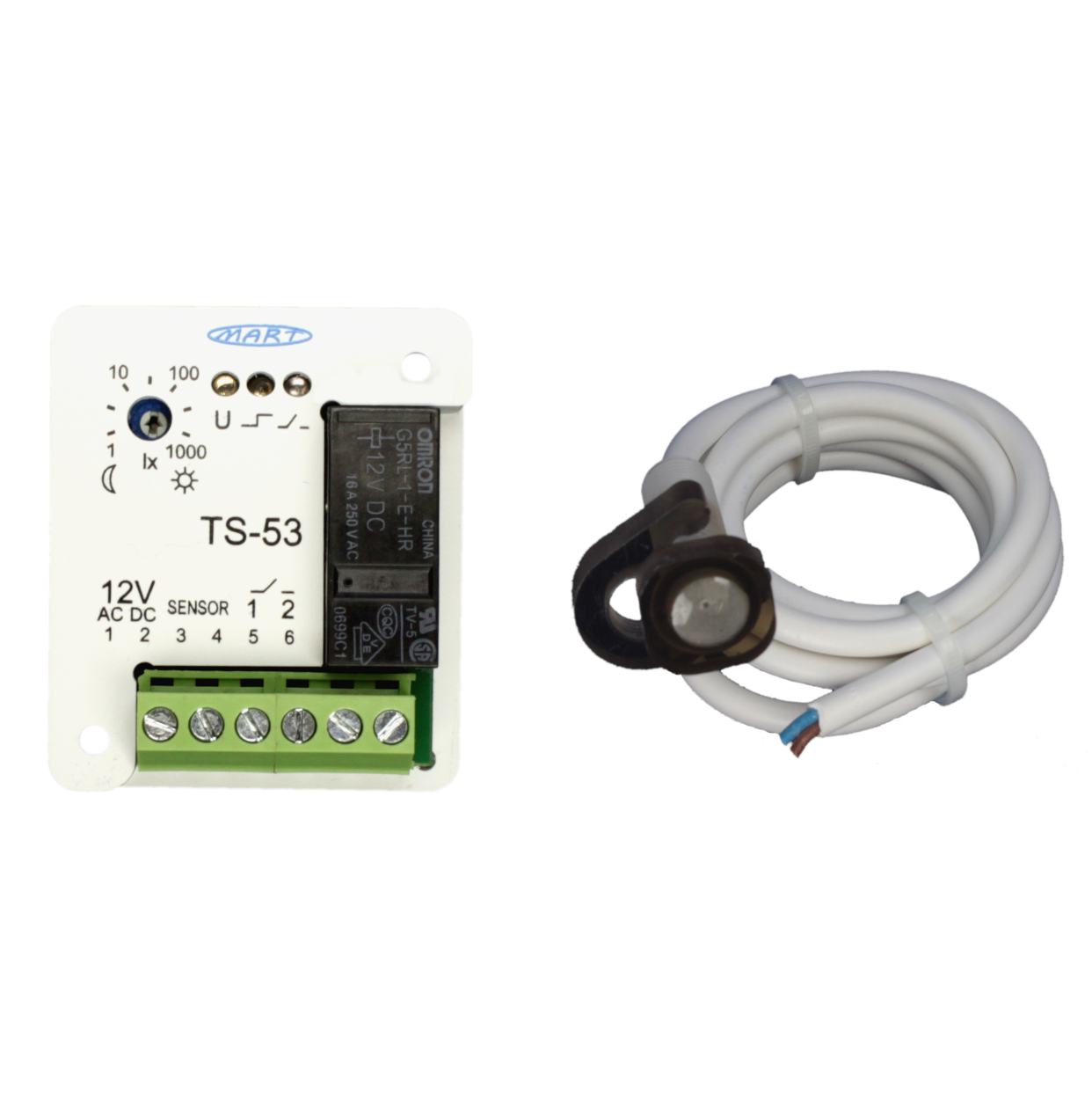 Dämmerungsschalter TS-53-2 12V AC DC - MART-Electronics