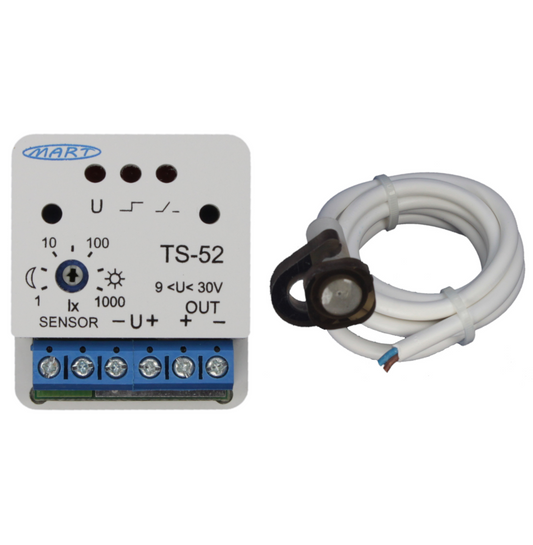 TS-52-2 - Dämmerungsschalter 9...30V  - MINI - Kabelsensor - MART-Electronics