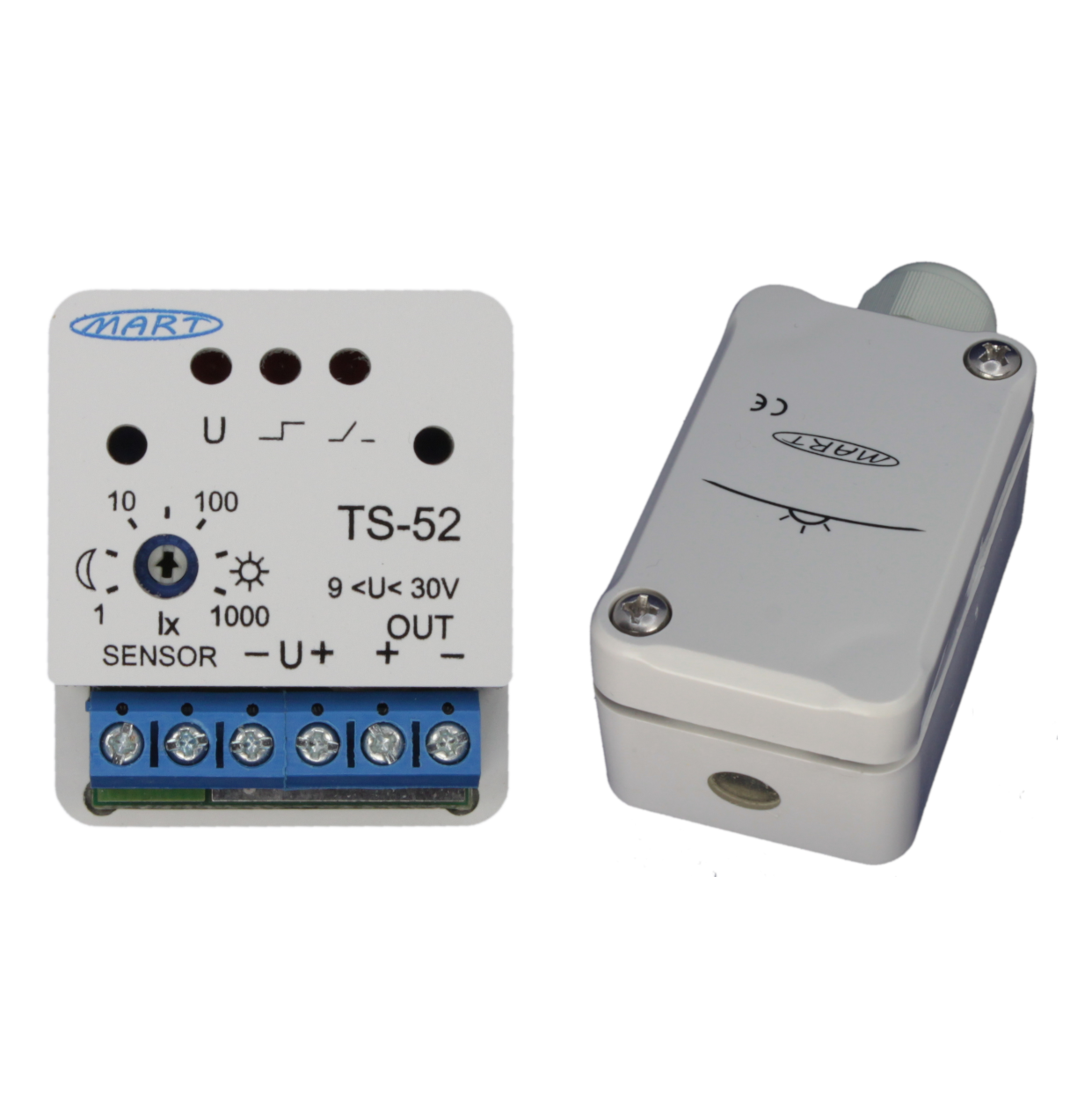 TS-52-3 - Dämmerungsschalter 9...30V  - MINI - Sensorbox - MART-Electronics