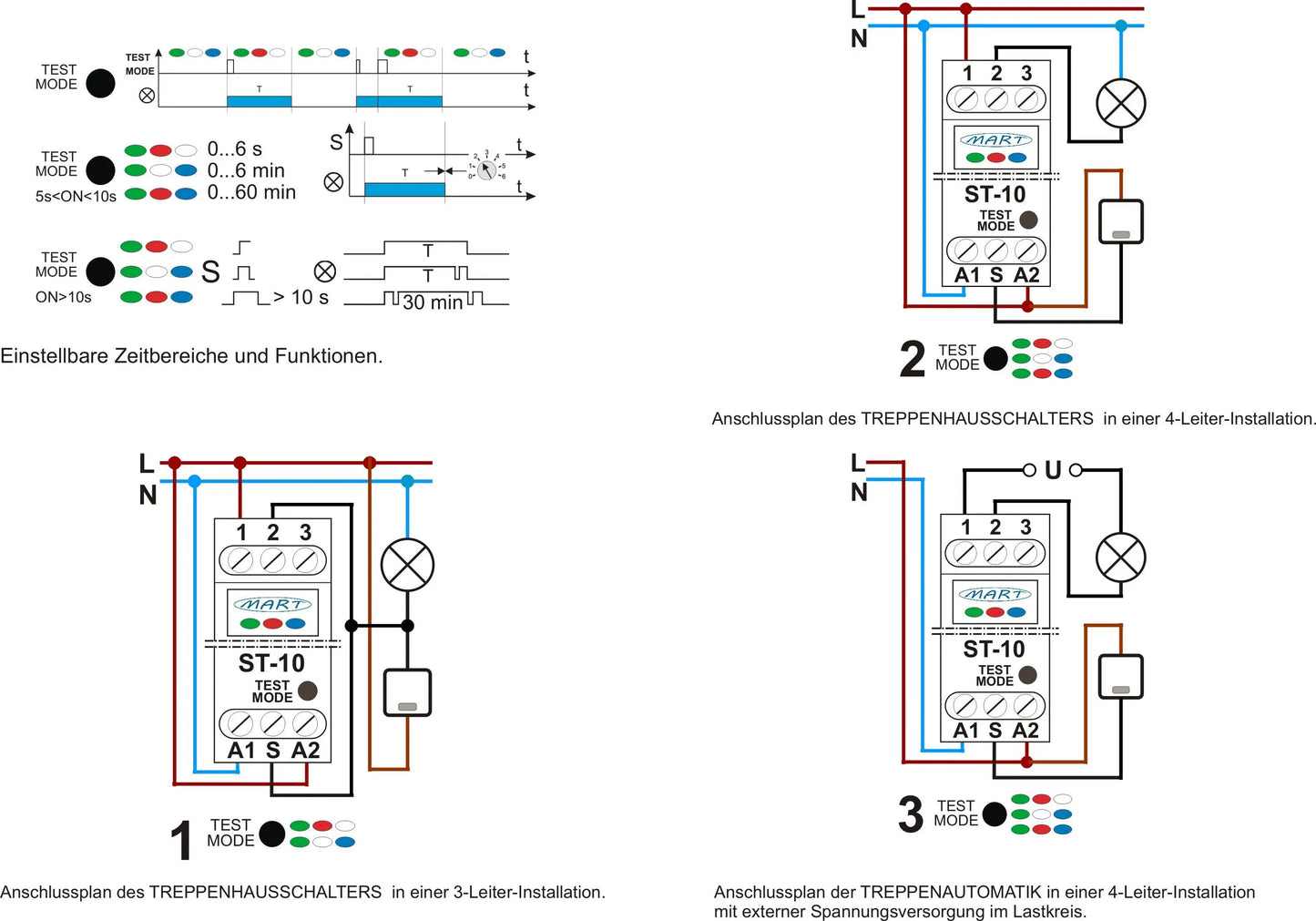 ST-10 Treppenhausschalter 230V AC - MART-Electronics