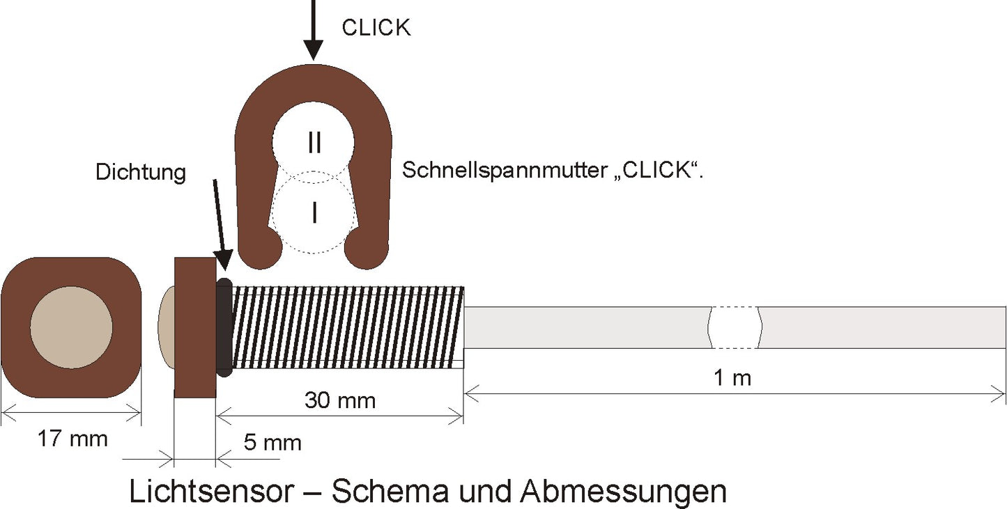 TS-41-2 - Dämmerungsschalter 230V - Hutschiene - Kabelsensor - MART-Electronics