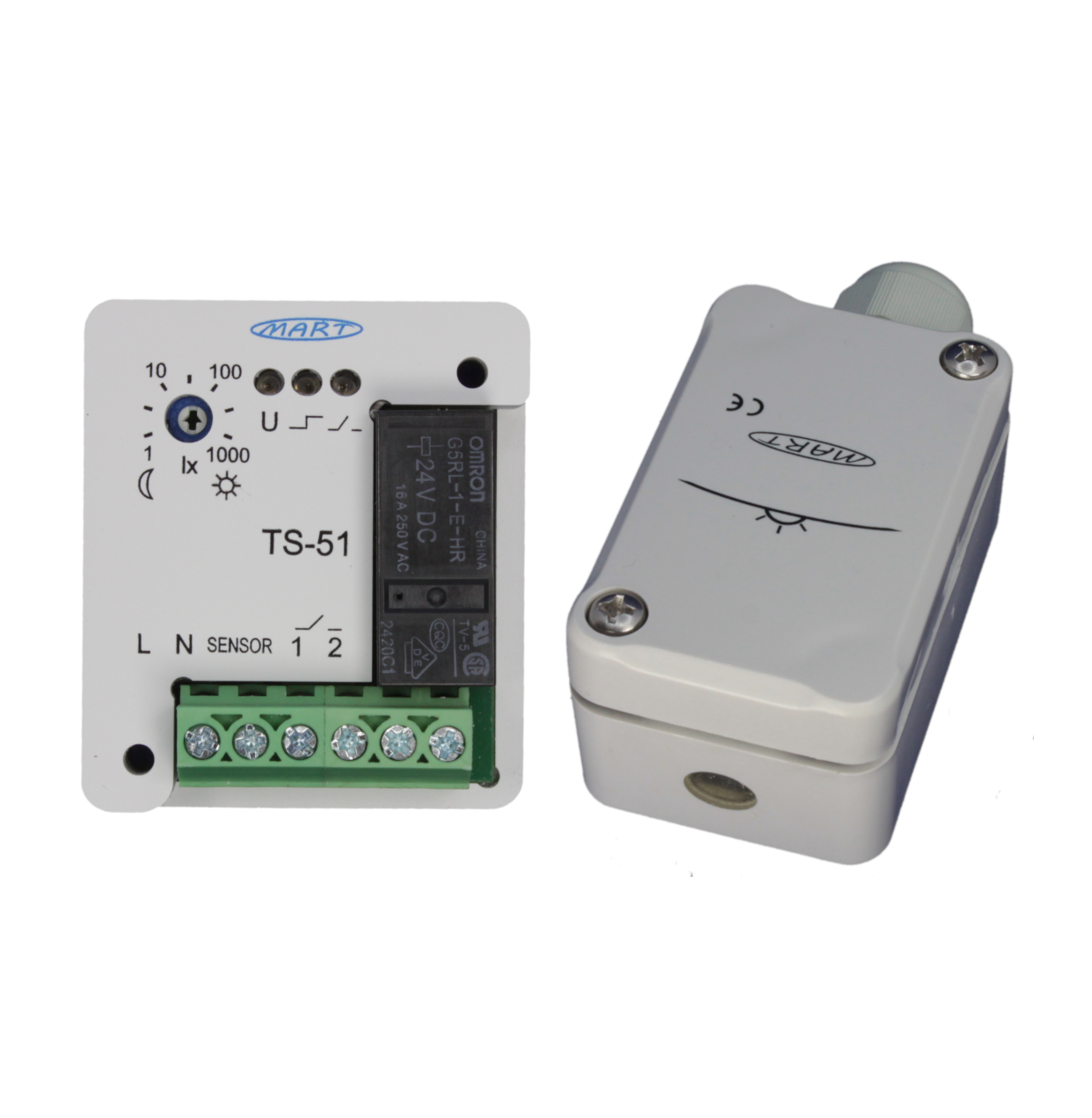 TS-51-3 - Dämmerungsschalter 230V  - MINI - Sensorbox - MART-Electronics