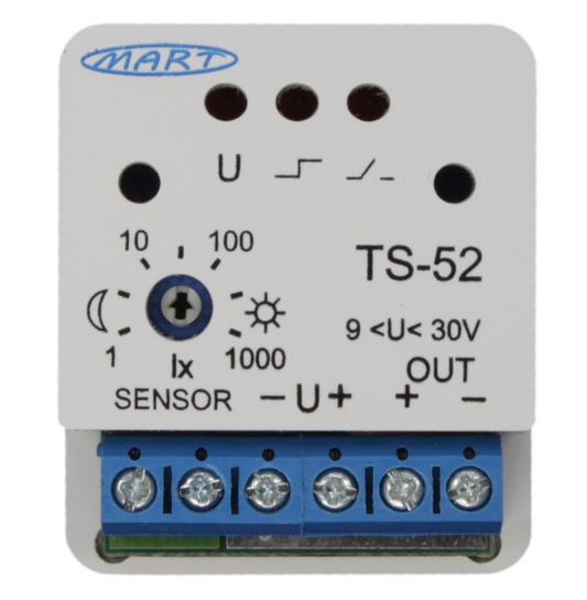 TS-52-3 - Dämmerungsschalter 9...30V  - MINI - Sensorbox - MART-Electronics